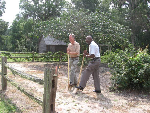 Groundbreaking for the Memorial Walk